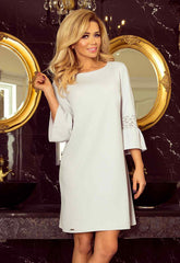 LBD Exclusive Grey Margot Shift Dress