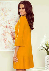 LBD Exclusive Mustard Lucy Shift Dress