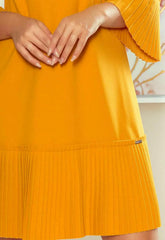 LBD Exclusive Mustard Lucy Shift Dress