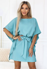 LBD Exclusive Turquoise Butterfly Dress