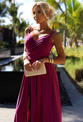 LBD Exclusive Fuschia Pink Chiara Maxi Dress