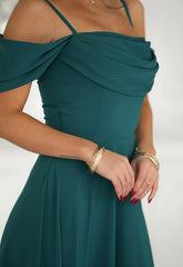LBD Exclusive Green Madeline Maxi Dress