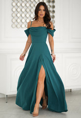LBD Exclusive Green Madeline Maxi Dress