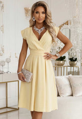 LBD Exclusive Yellow Scarlett Cocktail Dress