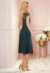 LBD Exclusive Green Linda Party Dress