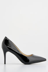 Miss Diva Black Ingrid Patent Shoe