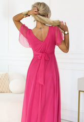 LBD Exclusive Fuschia Maisie Maxi Dress