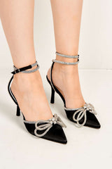 Miss Diva Black Natalie Pointed Shoe