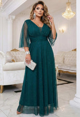 LBD Exclusive Green Caitlin Plus Size Dress
