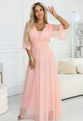 LBD Exclusive Peach Caitlin Plus Size Dress