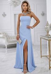 LBD Exclusive Powder Blue Elara Bardot Gown
