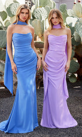 Multi-Way Long Chiffon Prom Dress: Ladivine 7433