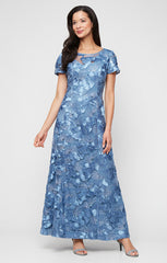 Alex Evenings 81122674 A Line Long Formal Evening Dress