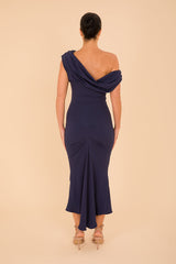 Mercury midi dress in navy