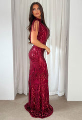 Nazz Collection Berry Magic Maxi Dress
