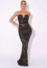 NAZZ Collection Black Kenza Maxi Dress