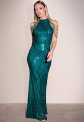 Little Black Dress Collection Green Kim Maxi Dress