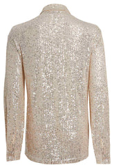 Little Black Dress Champagne Sequin Shirt