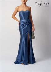 Mascara London Knot Skirt Jersey Airforce Gown