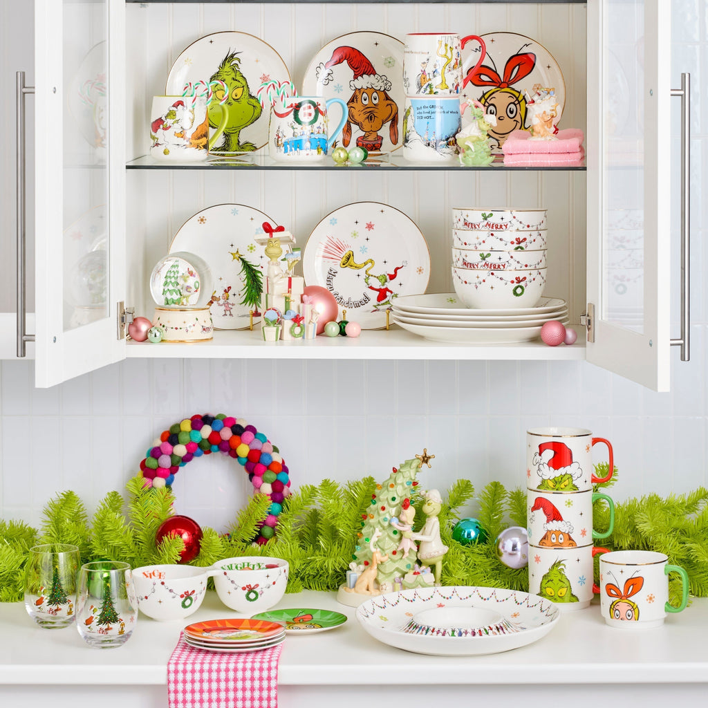 Merry Grinchmas Glass Tumblers, Set of 4