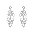 loveRocks Filigree Crystal Leaves Chandelier Earring