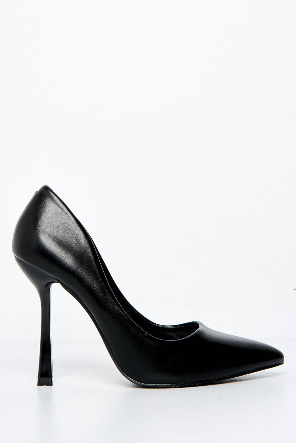 Miss Diva Black Gina Spool Heel Court Shoes