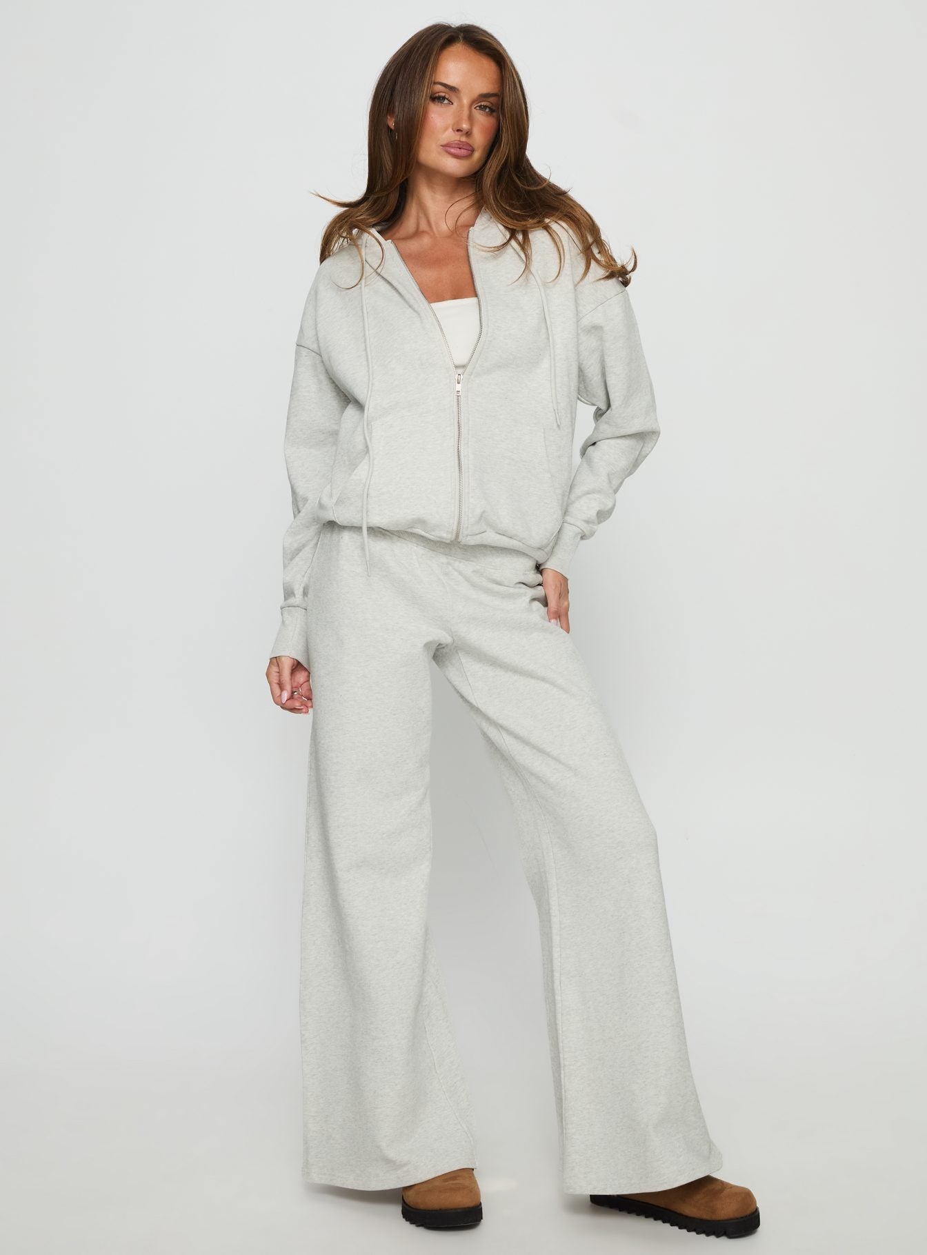 All Day Oversized Hoodie Grey Marle