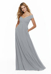 A Line Formal Long Evening Dress MGNY Madeline Gardner New York 21646