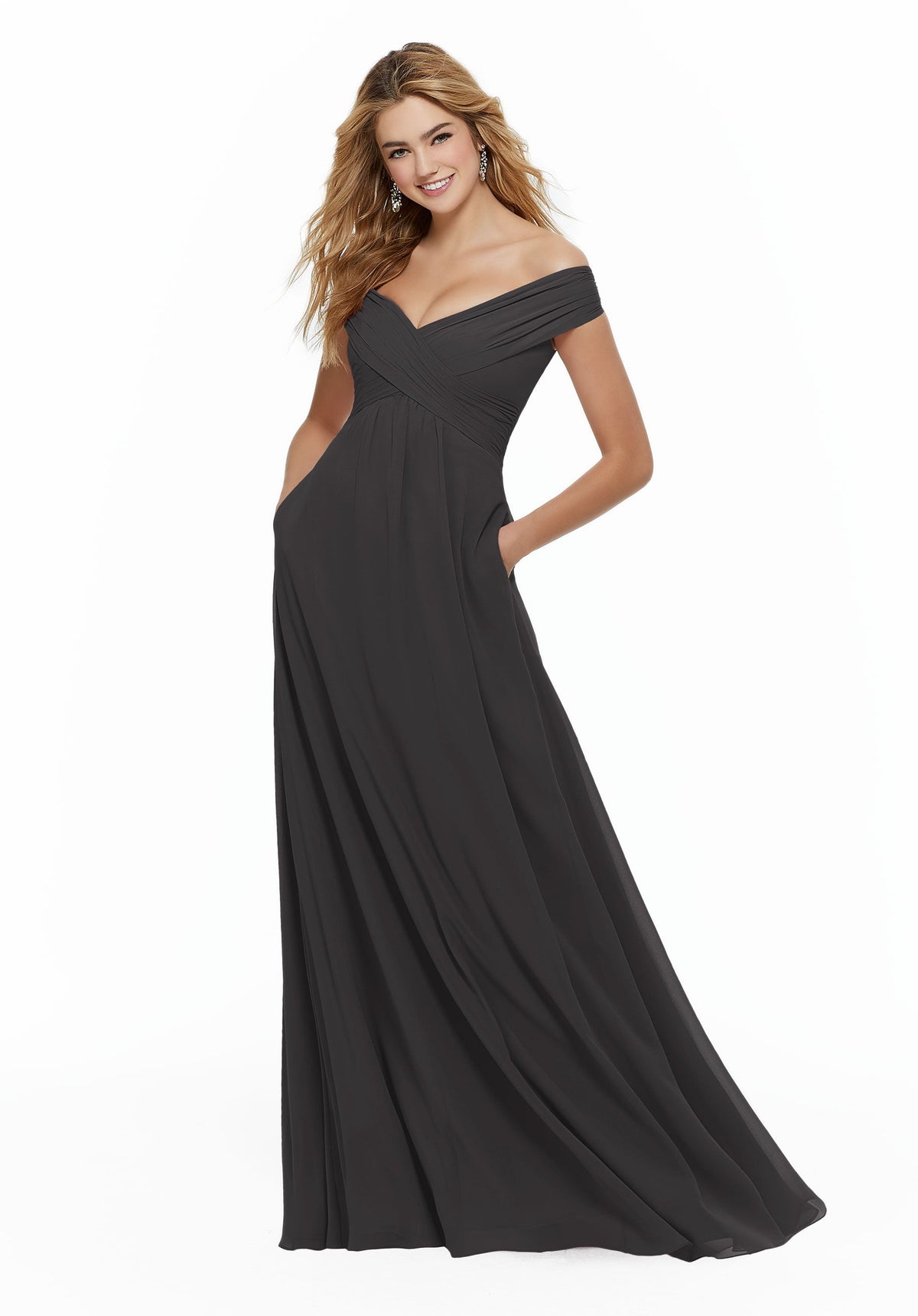 A Line Formal Long Dress MGNY Madeline Gardner New York 21646