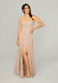 A Line Slit Long Formal Dress MGNY Madeline Gardner New York 21755