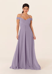 A Line Long Evening Formal Pleated Dress MGNY Madeline Gardner New York 21833