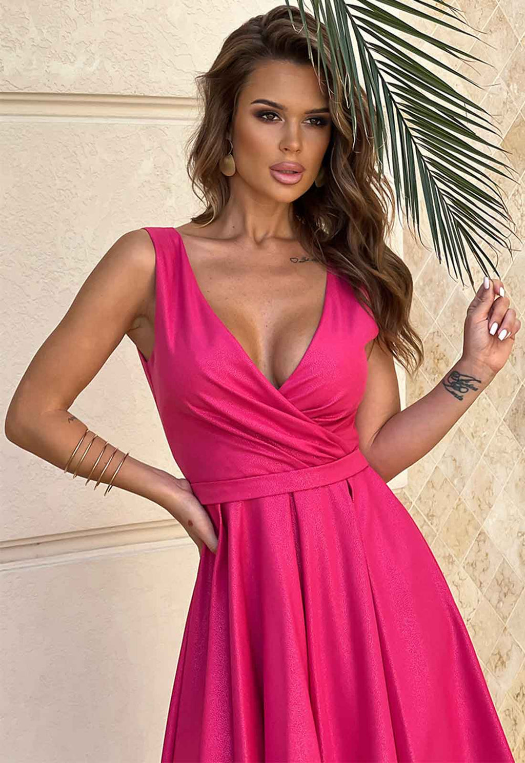 LBD Exclusive Pink Bella Skater Dress