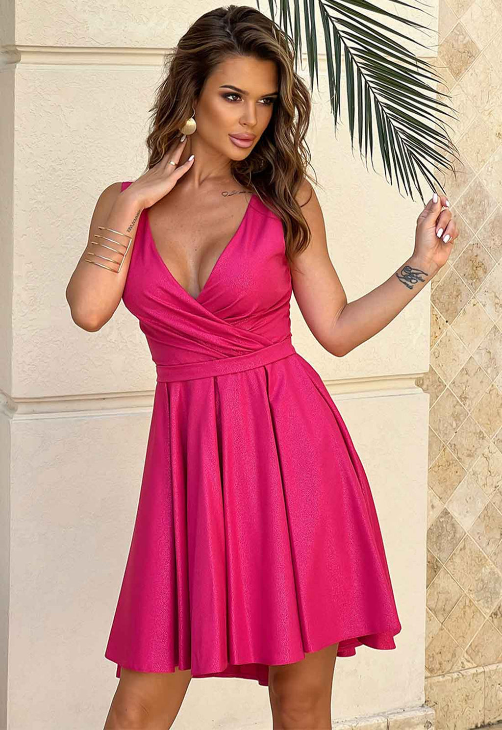 LBD Exclusive Pink Bella Skater Dress