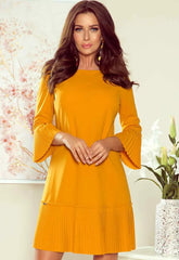 LBD Exclusive Mustard Lucy Shift Dress