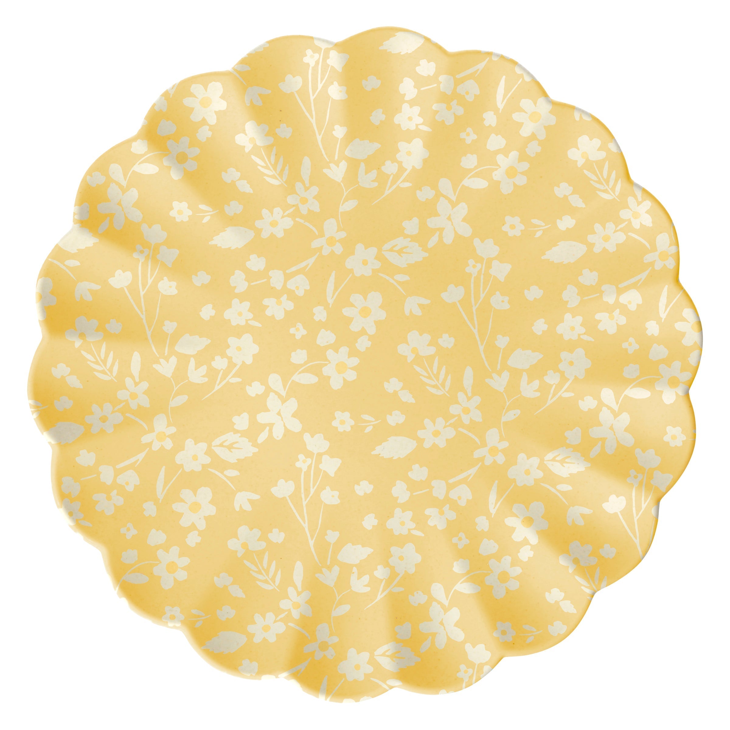 Floral Assorted Bamboo Large Plates, Set of 6