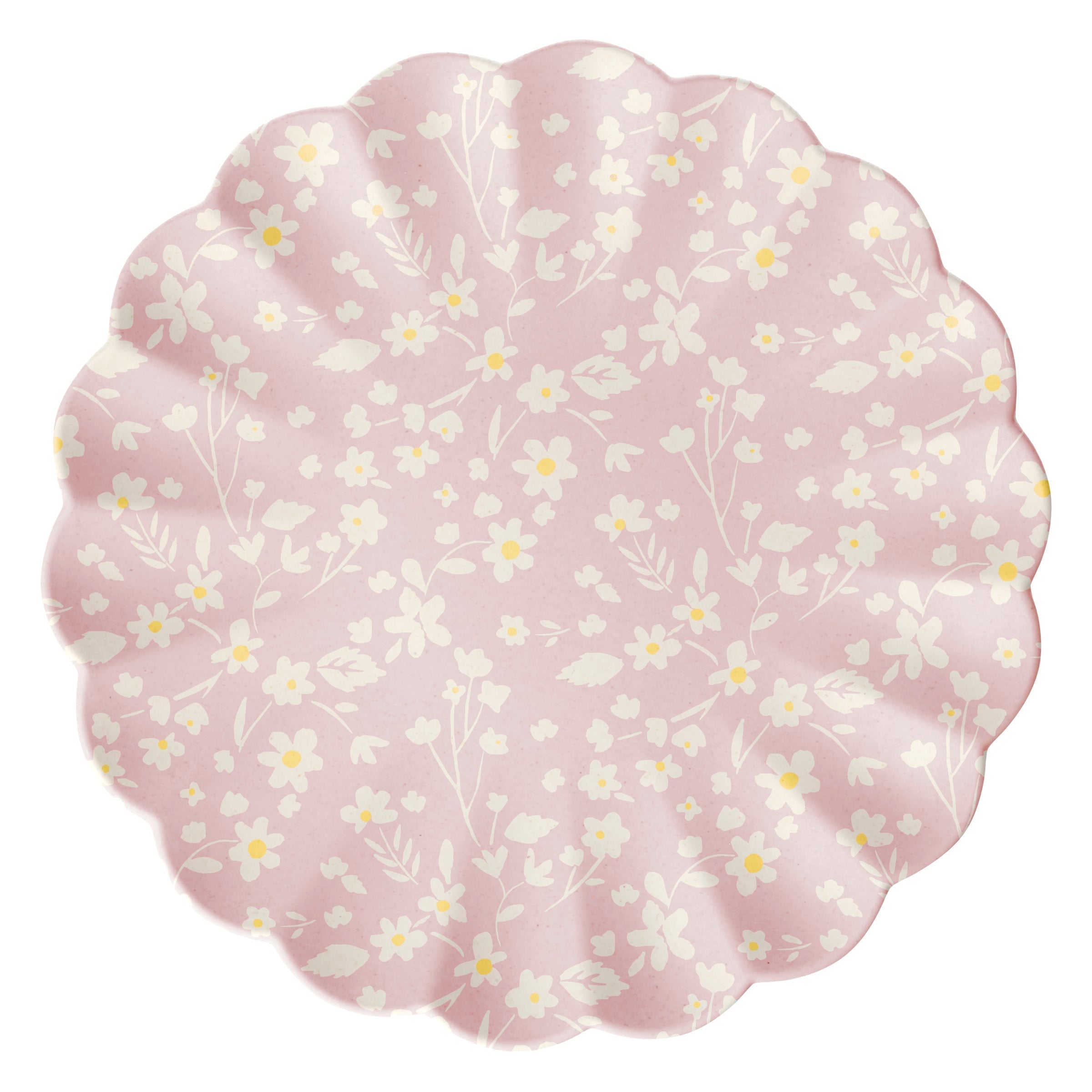 Floral Assorted Bamboo Large Plates, Set of 6
