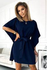 LBD Exclusive Navy Blue Butterfly Dress