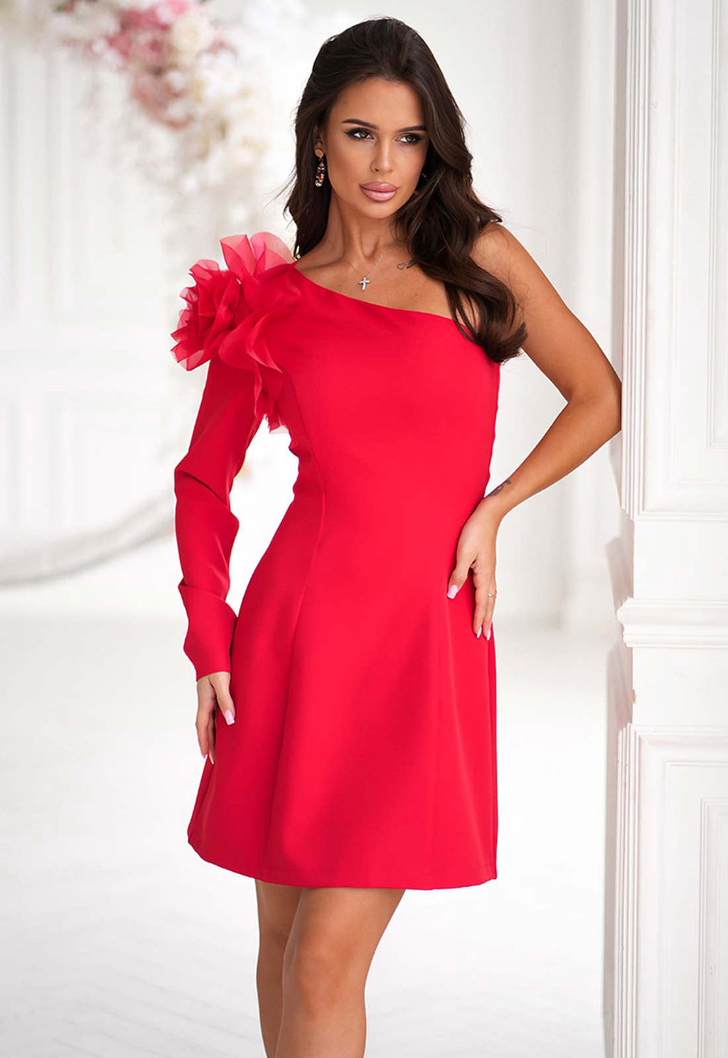 LBD Exclusive Red Ivy Mini Dress