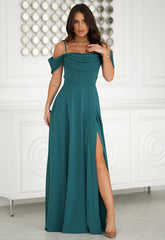 LBD Exclusive Green Madeline Maxi Dress