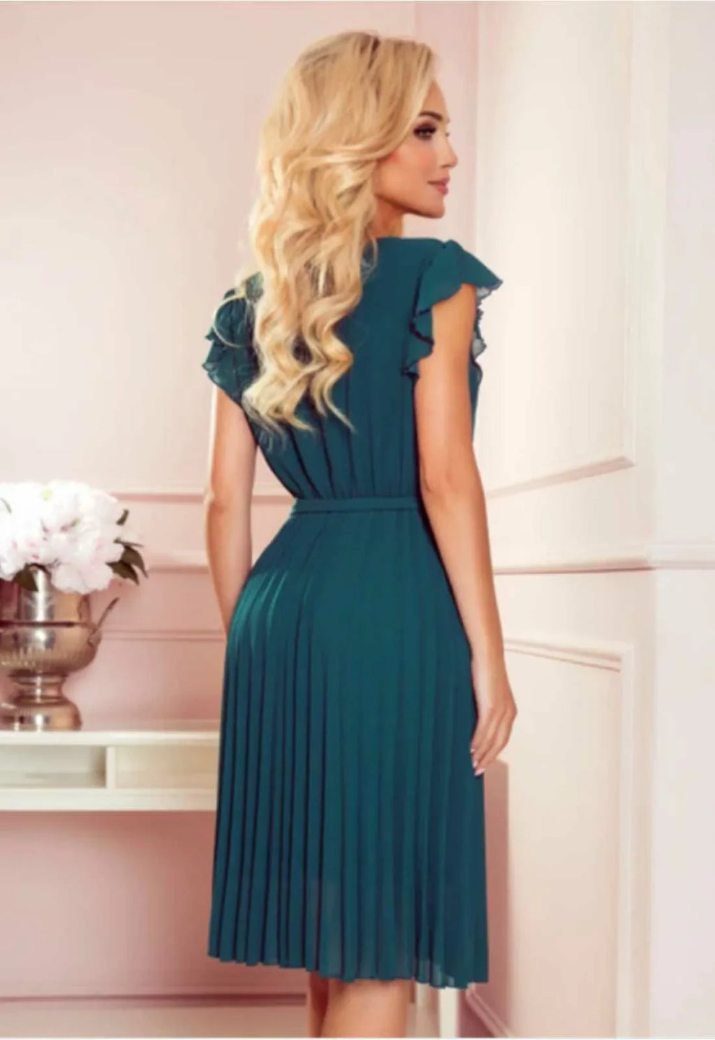 LBD Exclusive Green Polina Cocktail Dress