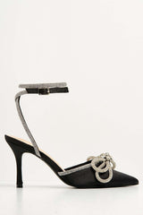 Miss Diva Black Natalie Pointed Shoe