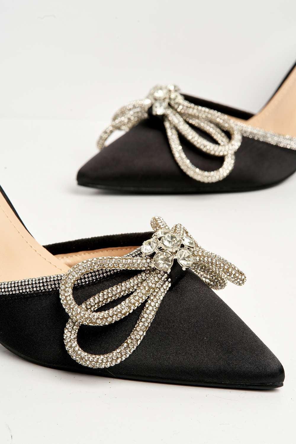 Miss Diva Black Natalie Pointed Shoe