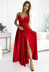 LBD Exclusive Red Juliet Satin Gown