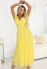 LBD Exclusive Lemon Limencello Maisie Maxi Dress