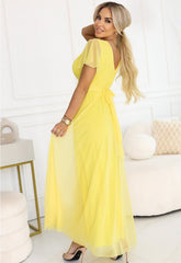 LBD Exclusive Lemon Limencello Maisie Maxi Dress