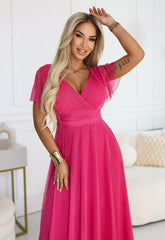 LBD Exclusive Fuschia Maisie Maxi Dress