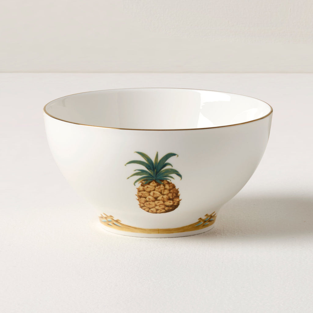 British Colonial Bamboo Rice Bowl