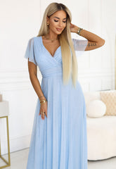LBD Exclusive Powder Blue Nicolle Maxi Dress