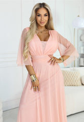 LBD Exclusive Peach Caitlin Plus Size Dress