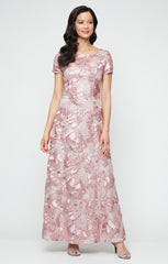 Alex Evenings 81122674 A Line Long Formal Evening Dress